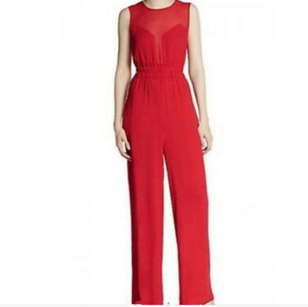 NWT BCBG Kiara Silk Jumpsuit